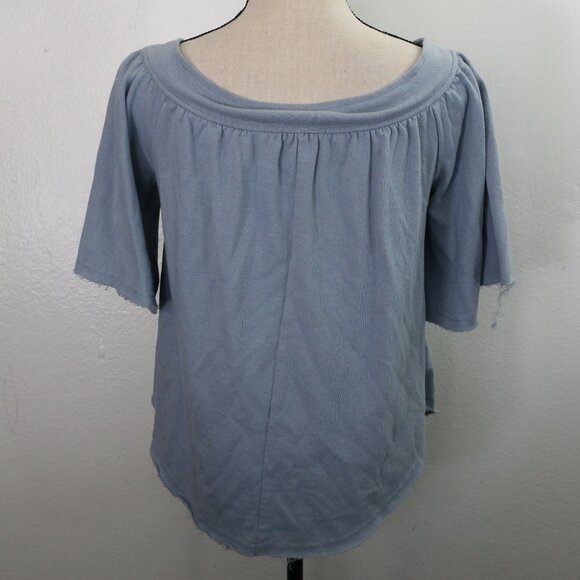 Elodie Light Blue Boat Neck Terry Top – Size Medium 🌊 - Picture 3 of 6